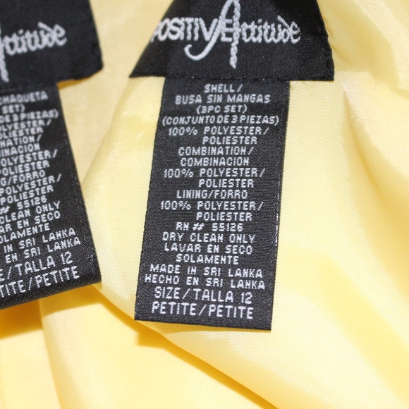 Bundle Positive Attitude, Yellow Blazer, top & black ivory jacket, top & pants - Picture 6 of 16